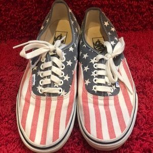 American Flag Authentic Vans
